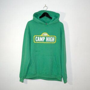 Camp High Faded Green Pullover Hoodie I Am Camp High Medium Unisex